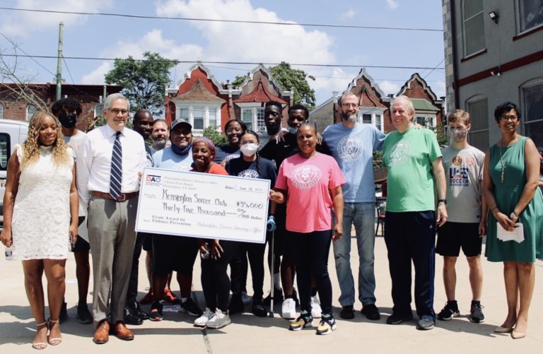 Kensington Soccer Club receives $35,000 grant from DA’s office