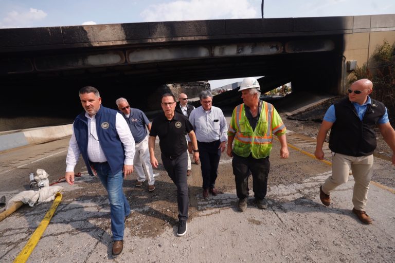 Shapiro honors 11 PennDOT workers for I-95 response