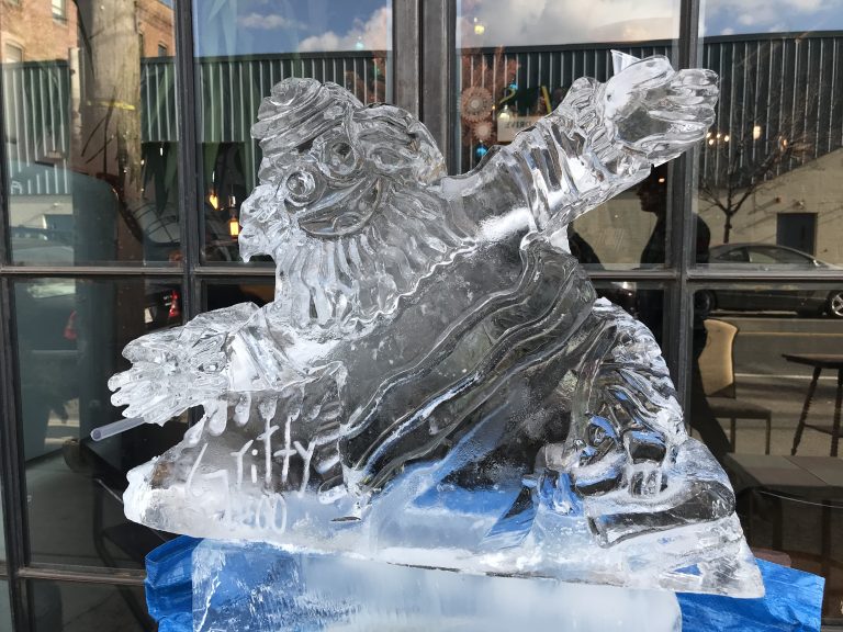 Ice sculptures in Fishtown