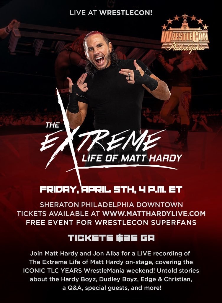 Matt Hardy looking forward to seeing fans in Philly